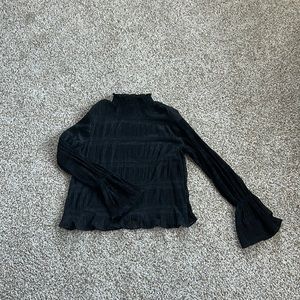 See-Through Black Sparkly Top